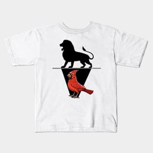 Red Cardinal bird Kids T-Shirt